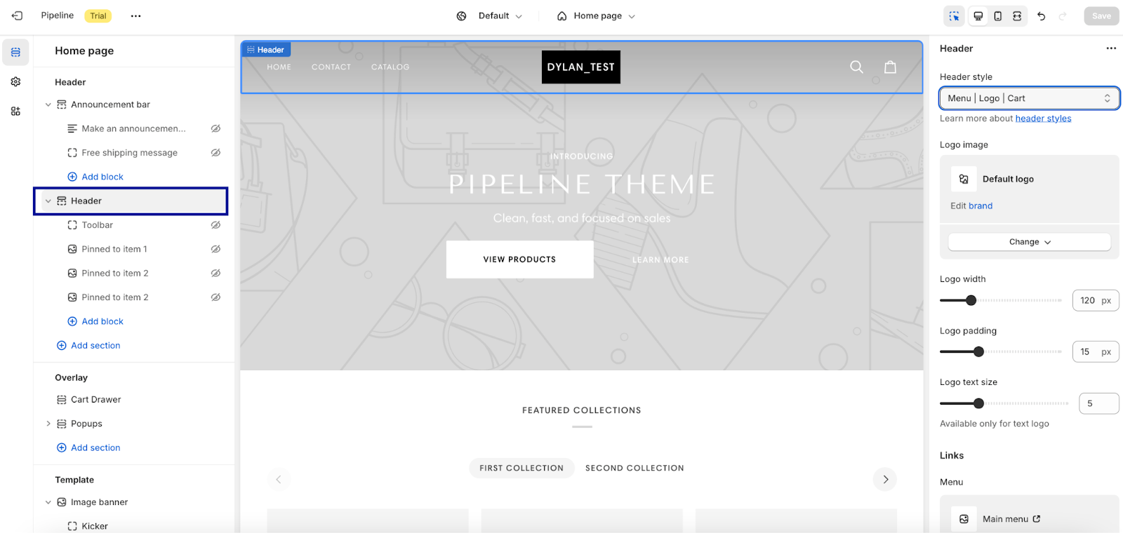 Step 2: Customizing the Header